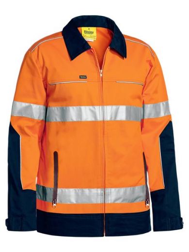 Picture of Taped Hi Vis Drill Jacket With Liquid Repellent Finish